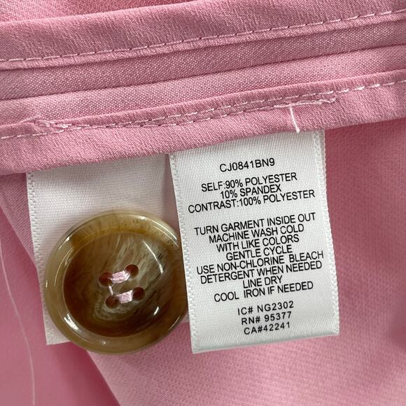 SANCTUARY Blazer Large Bubblegum Pink NWT Tailored Trendy Polyester Stretch - Picture 12 of 13